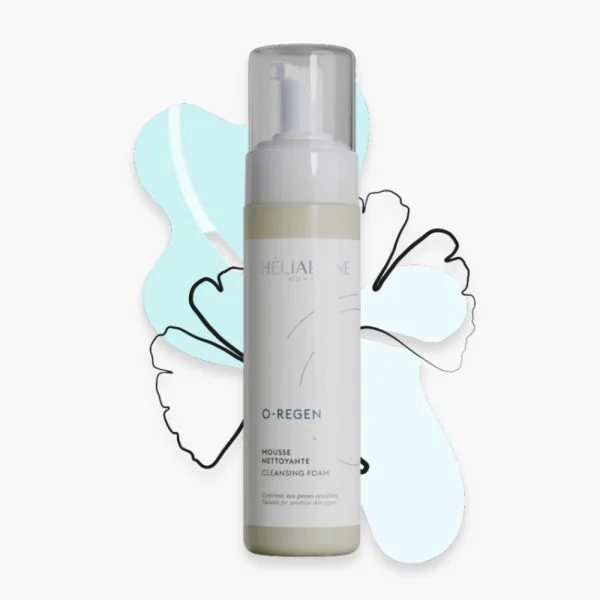 Flacon pousse-mousse Héliabrine O-Regen mousse nettoyante 200 ml