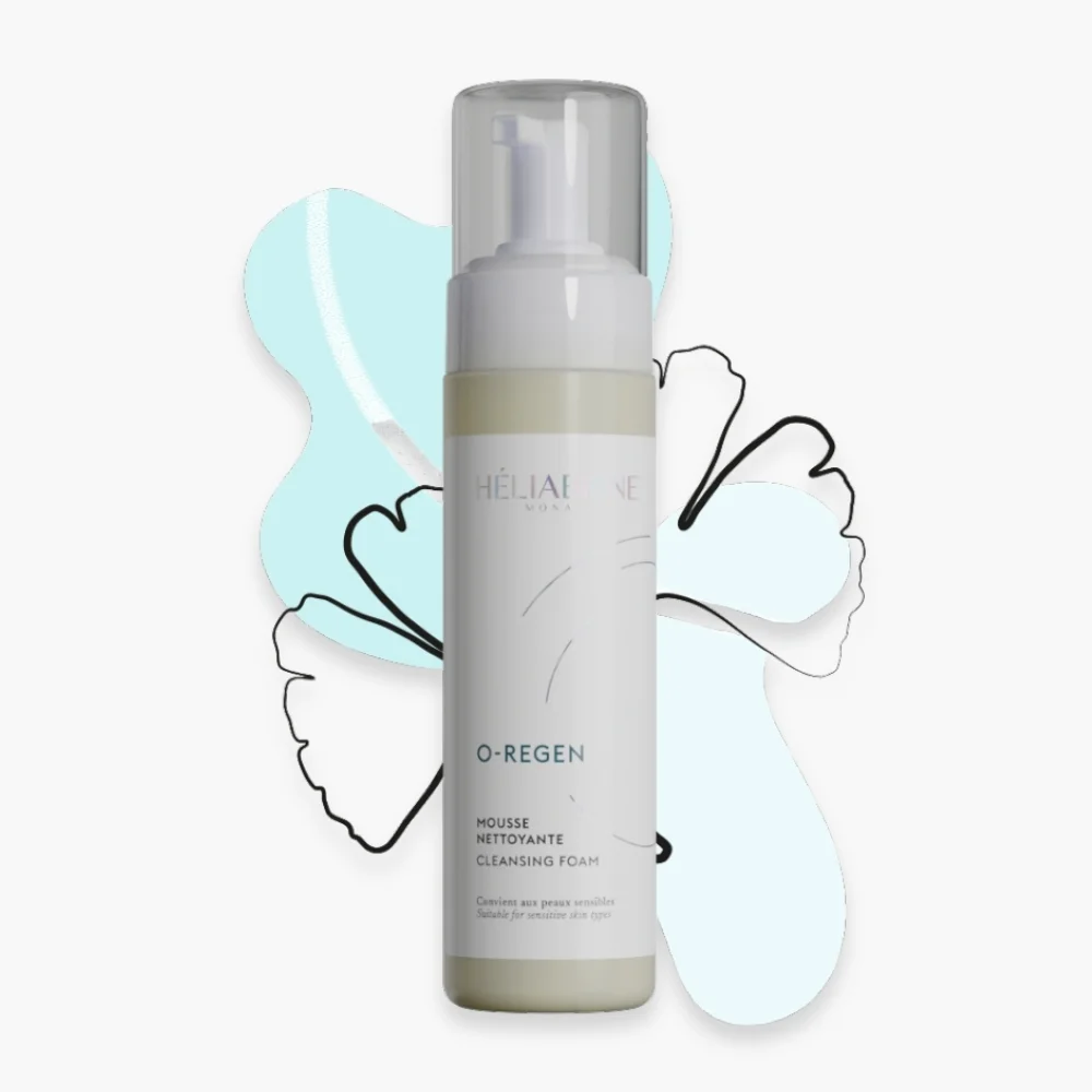heliabrine-o-regen-mousse-nettoyante-200ml.jpg Flacon pousse-mousse Héliabrine O-Regen mousse nettoyante 200 ml