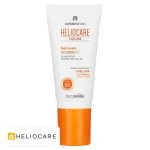 Tube blanc Heliocare Color Gelcream Light SPF50, bouchon orange, 50 ml
