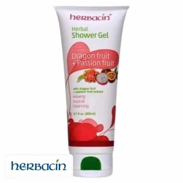Herbacin Herbal Gel-douche Fruit Du Dragon Et Fruit De La Passion 200ml