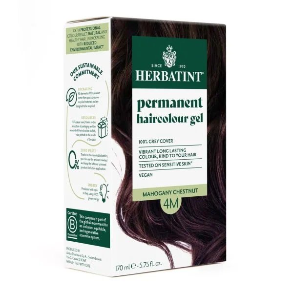 Herbatint Coloration Cheveux Permanente 170ml 4m Châtain Acajou