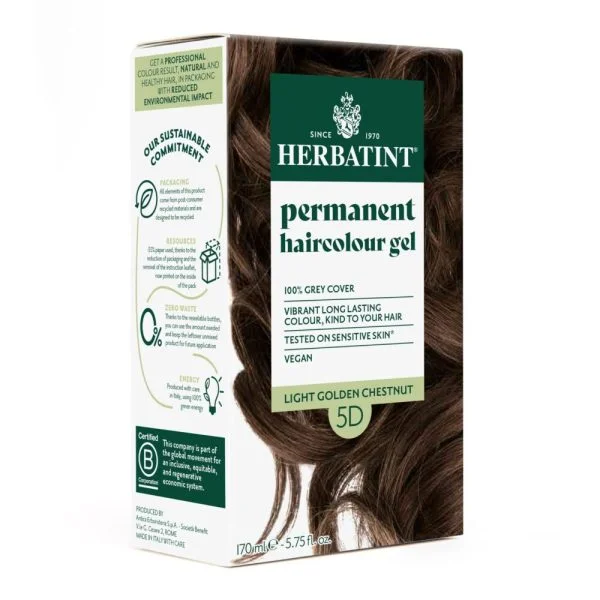 Herbatint Coloration Cheveux Permanente 150ml 5d Châtain Clair Doré – photo 2