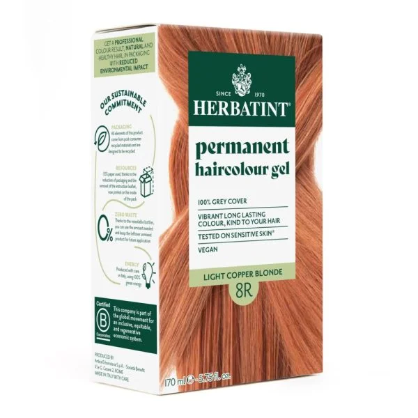 Herbatint Coloration Cheveux Permanente 150ml 8r Blond Clair Cuivré – photo 2