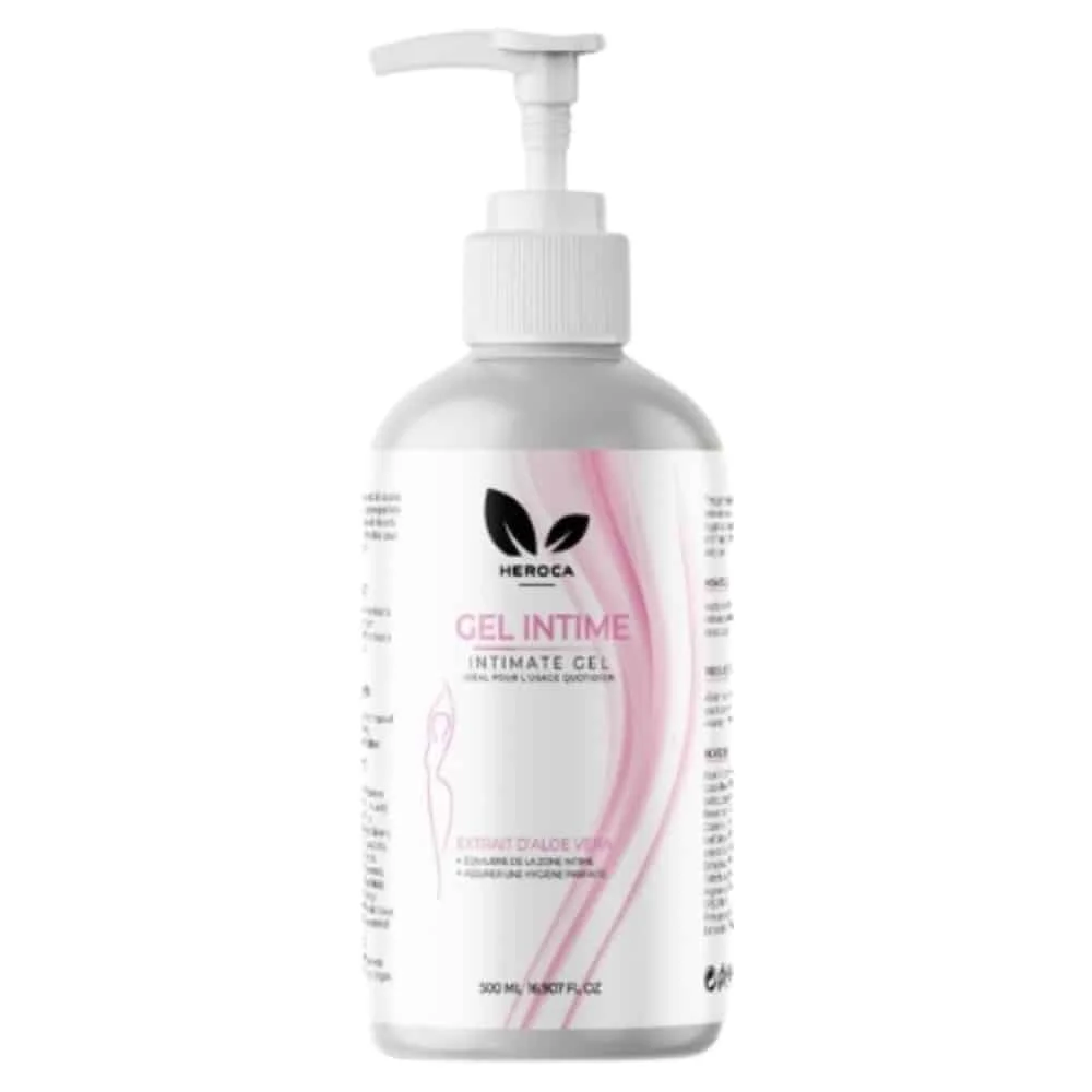 heroca-gel-intime-500ml.jpg Flacon pompe blanc et rose Heroca gel intime 500 ml aloe vera