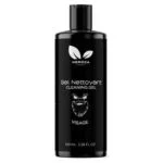 Flacon noir Heroca gel nettoyant visage logo barbe 100 ml