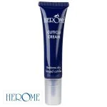 Tube bleu Herôme crème cuticules avec embout applicateur souple transparent