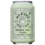 Canette vert clair Hi-Five Ice Tea thé vert yuzu 330 ml