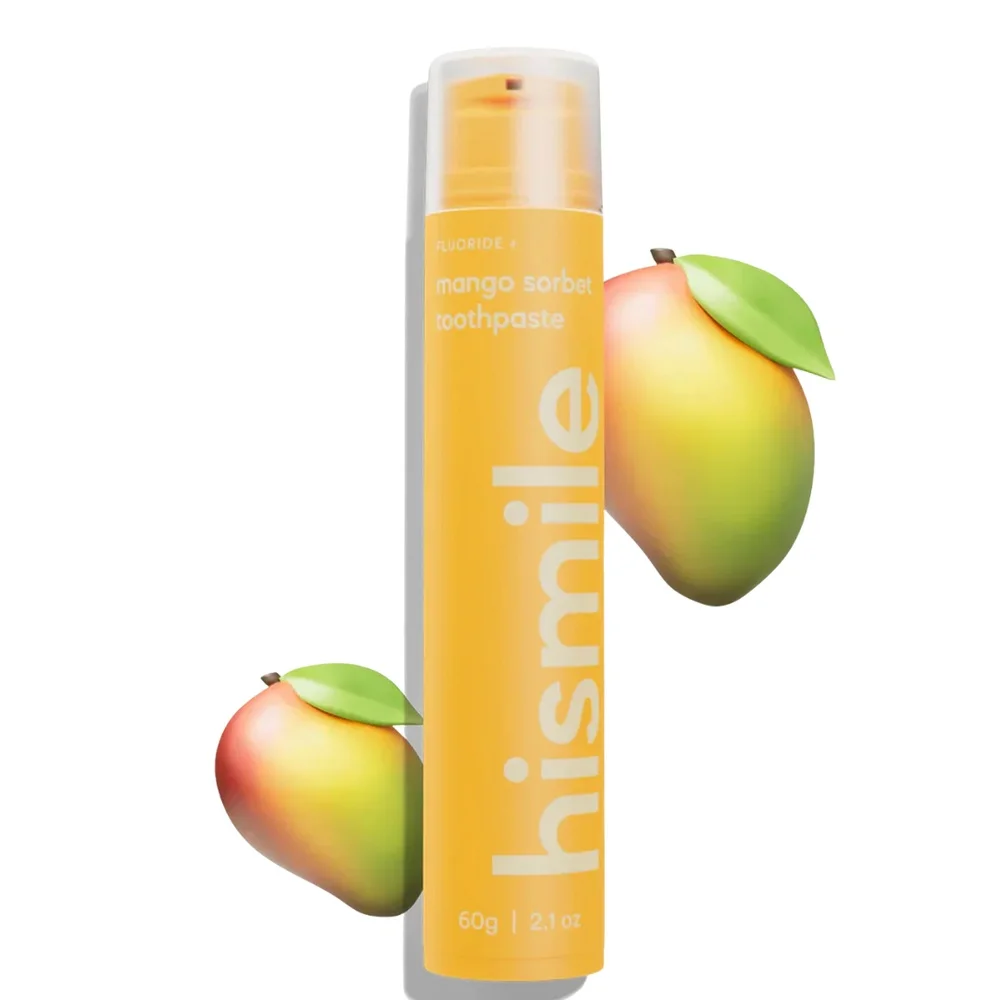 hismile-mango-whip-toothpaste-60g.jpg Flacon pompe orange Hismile dentifrice mango sorbet 60 g, mangues
