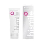 Tube blanc et étui argenté Hismile dentifrice A+ whitening 100 g