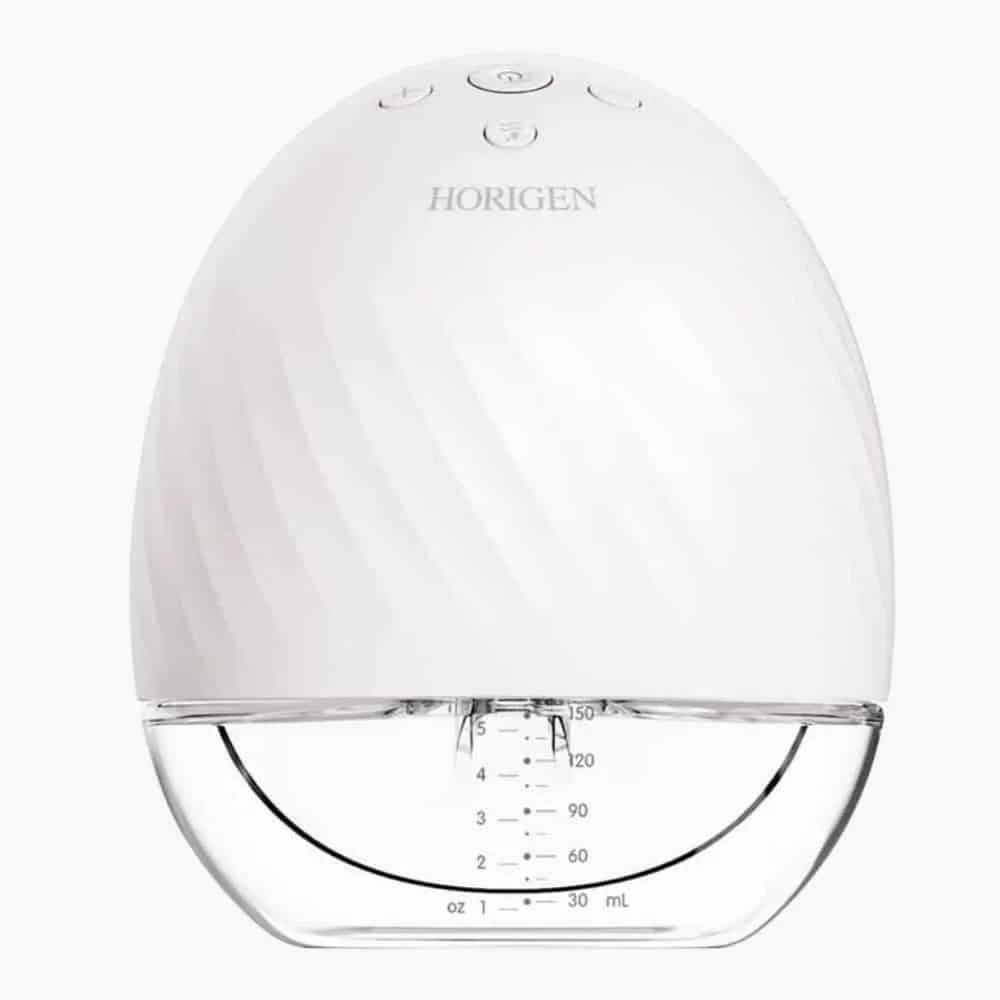 horigen-tire-lait-electrique-simple-mains-libres-2-modes-1u.jpg Tire-lait électrique Horigen blanc mains libres, réservoir gradué transparent