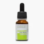 Flacon ambré compte-gouttes HT Ceutic C30-Serum, étiquette verte Ceuticals