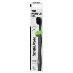 Étui blanc et noir Humble Brush plant based extra soft, brosse fibres noires