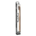 Étui noir et blanc Humble Brush, brosse en bambou aux poils charbon