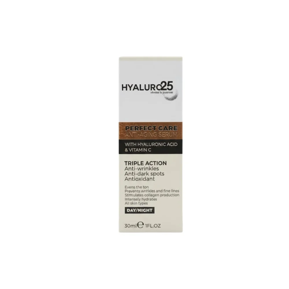 hyaluro25-serum-anti-age-30ml.jpg Étui blanc et cuivré Hyaluro25 Perfect Care, sérum anti-âge 30 ml