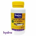 Flacon jaune Hydra Phyt's Huile de Foie de Morue, 36 capsules softgel