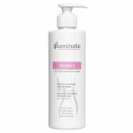 Flacon-pompe blanc et rose Illuminate Intimity lait dépigmentant intime 120 ml