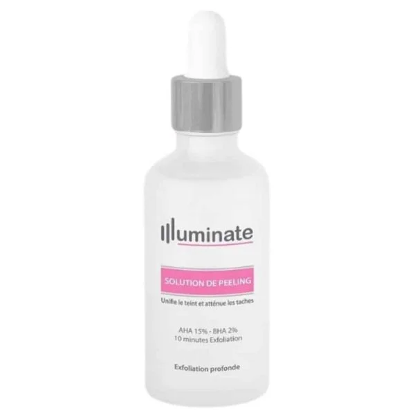 Illuminate Solution De Peeling Unifiante Anti-taches Aha15% Et Bha 2% 30ml