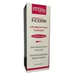 Étui blanc et rouge Inoderm lait antitaches brunes éclaircissant, mention sans paraben