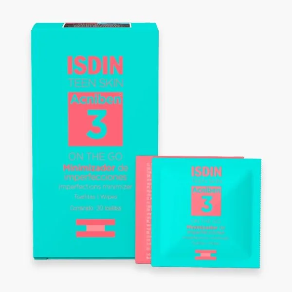ISDIN Acniben 3 On The Go Lingettes Anti-Imperfections 30 Lingettes
