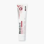Tube blanc et rouge ISDIN Bexident Anticaries dentifrice famille 125 ml
