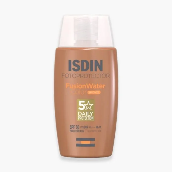Flacon bronze ISDIN Fusion Water Color Bronze SPF50 50 ml