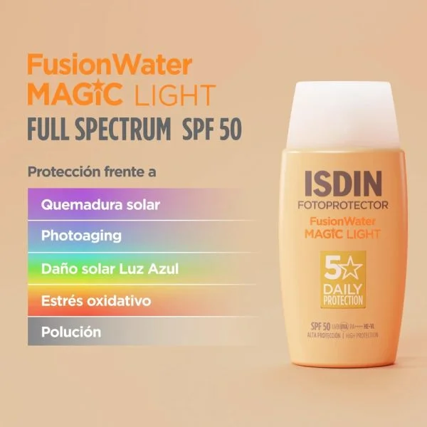 ISDIN Fotoprotector Fusion Water Magic Color Solaire Teinté Light SPF50 50ml – photo 2