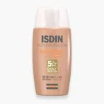 Flacon beige ISDIN Fusion Water Color Medium SPF50 50 ml