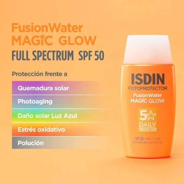 ISDIN Fotoprotector Fusion Water Magic Glow Solaire Teinté SPF50 50ml – photo 2