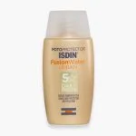 Flacon doré ISDIN Fotoprotector Fusion Water Urban 5 étoiles 50 ml