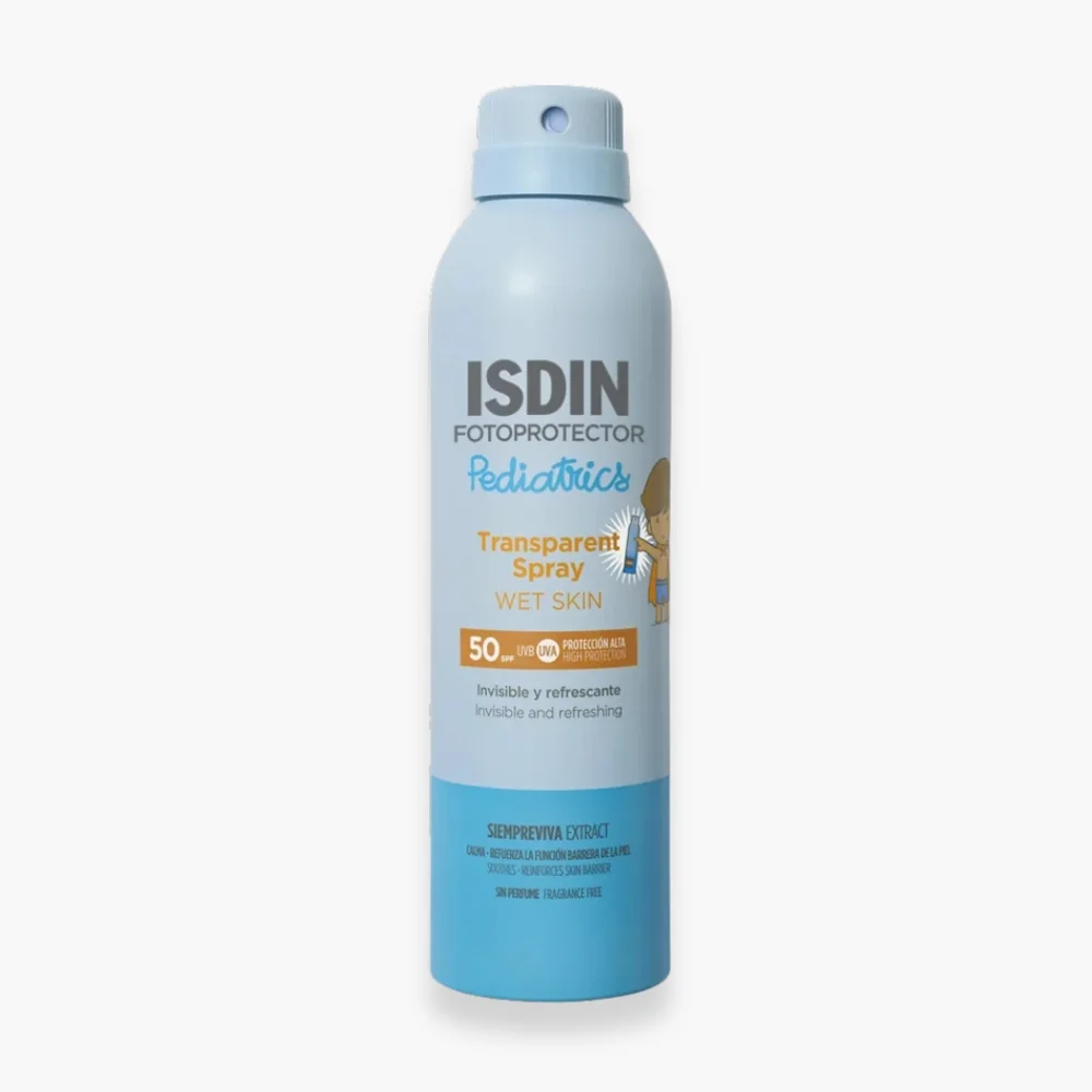 isdin-fotoprotector-pediatrics-spray-wet-skin-solaire-spf50-250ml-destockage.jpg Aérosol bleu ISDIN Fotoprotector Pediatrics Transparent Spray Wet Skin SPF50