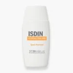 Flacon blanc ISDIN Fotoultra 100 Spot Prevent SPF50+ 50 ml