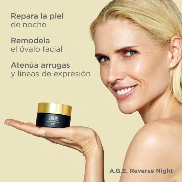 ISDIN Isdinceutics AGE Reverse Night Crème de Nuit Réparatice 50ml – photo 2