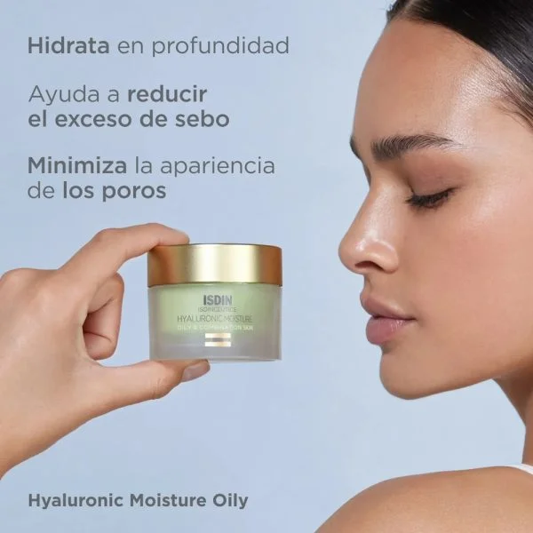 ISDIN Isdinceutics Hyaluronic Moisture Crème Hydratante Peau Mixte à Grasse 50g – photo 2