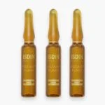 Trois ampoules de verre ambré ISDIN Isdinceutics Instant Flash sérum liftant