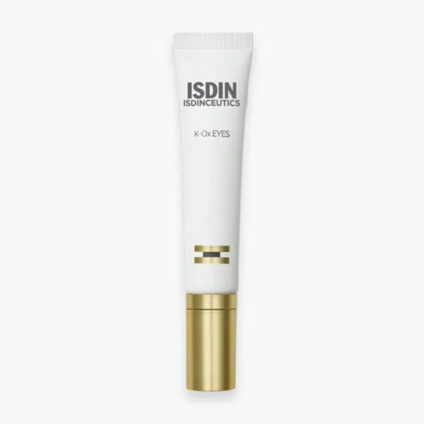 Tube blanc à embout doré ISDIN Isdinceutics K-Ox Eyes contour des yeux