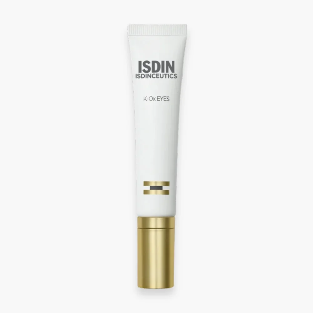 isdin-isdinceutics-k-ox-eyes-creme-contour-des-yeux-15ml.jpg Tube blanc à embout doré ISDIN Isdinceutics K-Ox Eyes contour des yeux