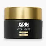 Petit pot noir à couvercle doré ISDIN Isdinceutics Vital Eyes contour des yeux