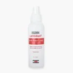 Flacon spray blanc et rouge ISDIN Lambdapil lotion anti-chute 125ml