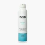 Aérosol blanc et bleu ISDIN Post Solar After Sun spray après-soleil 200 ml