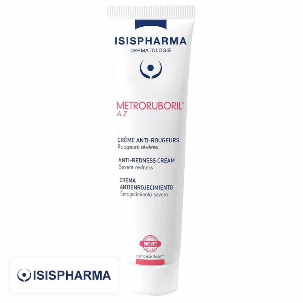 isispharma-metroruboril-az-creme-anti-rougeurs-30ml.jpg Tube blanc Isispharma Metroruboril A.Z crème anti-rougeurs visage 30 ml