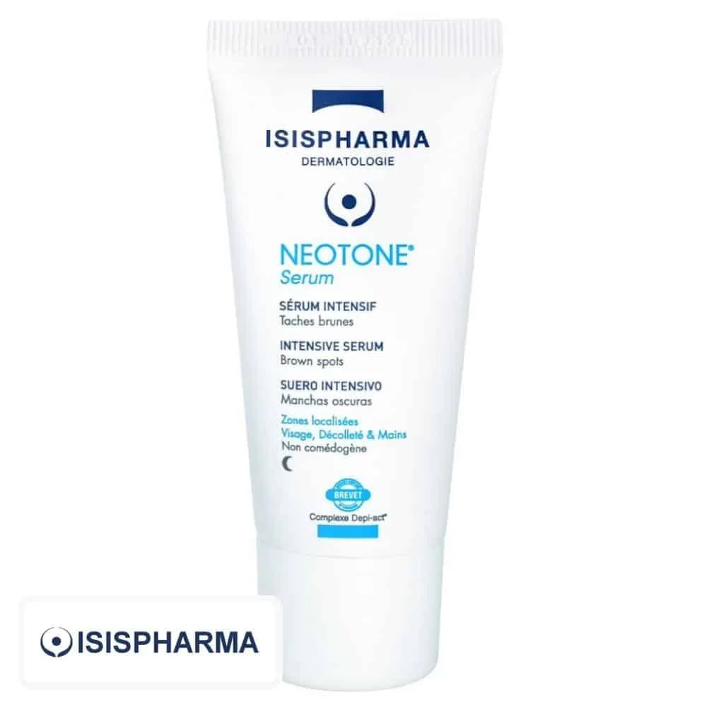 isispharma-neotone-serum-intensif-anti-taches-brunes-30ml.jpg Tube blanc Isispharma Neotone Serum sérum intensif taches brunes 30 ml