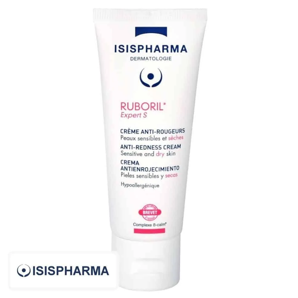 isispharma-ruboril-expert-s-creme-anti-rougeurs-40ml.jpg Tube blanc Isispharma Ruboril Expert S crème anti-rougeurs peaux sèches 40 ml