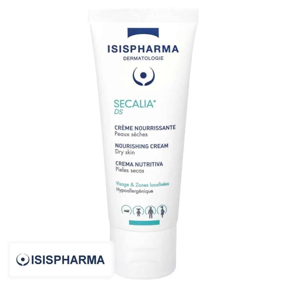 isispharma-secalia-ds-creme-nourrissante-40ml.jpg Tube blanc Isispharma Secalia DS crème nourrissante pour peaux sèches