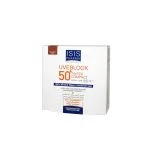 Étui blanc Isis Pharma Uveblock 50+ compact teinté doré filtres 100% minéraux