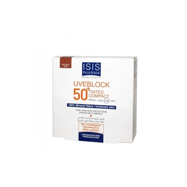 Isispharma Uveblock 50+ compact teinte doree 10g