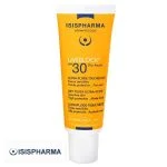 Tube orange Isispharma Uveblock SPF 30 ultra-fluide toucher sec 40 ml