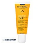 Tube orange Isispharma Uveblock SPF 50+ ultra-fluide toucher sec 40 ml