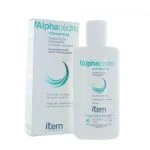 Flacon blanc Item Alphacèdre shampooing et étui vert d'eau, 200 ml