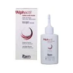 Flacon applicateur blanc Item Alphactif lotion anti-chute et étui bordeaux