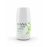 Roll-on blanc Ivana Fresh Nature, décor de feuilles vertes, 60 ml